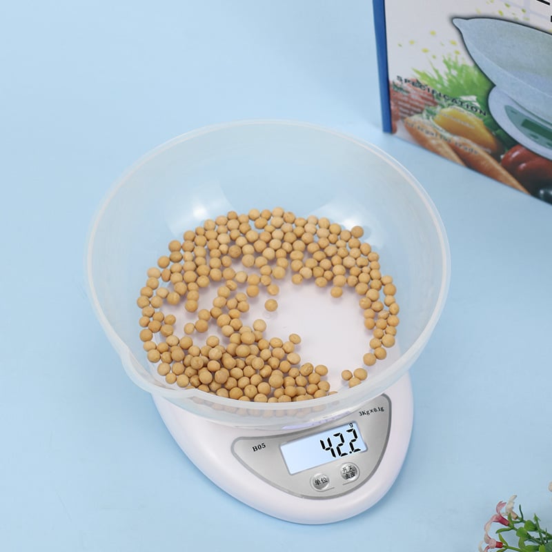 B05 Κουζίνας Ψηφιακή Ζυγαριά με 5 kg χωρητικότητα, ακρίβεια 1 g – συμπαγής ζυγαριά γραμμαρίων για το ψήσιμο
