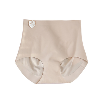 Ženske gaćice visokog struka, antibakterijske, od Ice Silk najlona, prozračne, jednobojne, 7A