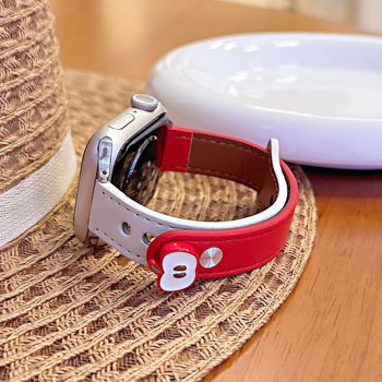 Kožni remen za Apple Watch, 22 mm, kompatibilan s Apple Watch 11, dizajn s dvostrukim pinom, magnetna kopča