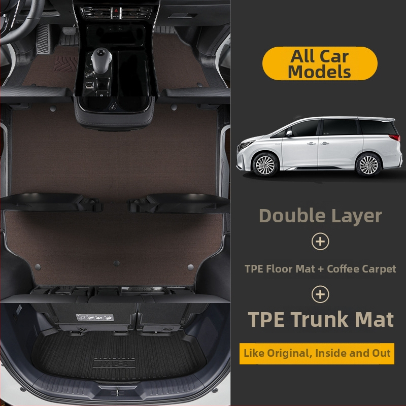 TPE rohože podlahy pre GAC Trumpchi M8, 2018-2025, Master Edition, plné pokrytie, kompatibilné s centrálnou konzolou