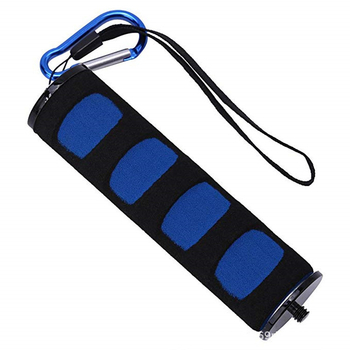 Drška stabilizatora za akcijsku kameru s LED svjetlom, gumeni spužvasti grip, duljina 13 cm