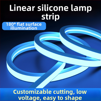 Triac 24V Fleksibilna Plava LED Silikonska Traka, Linearno Svjetlo Za Dnevni Boravak