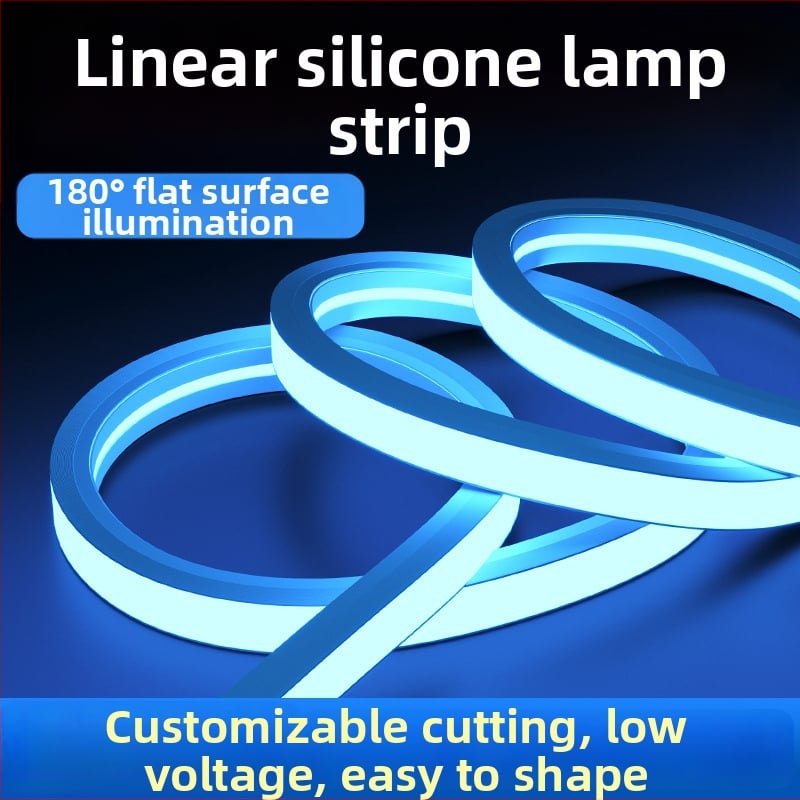 Triac 24V Fleksibilna Plava LED Silikonska Traka, Linearno Svjetlo Za Dnevni Boravak