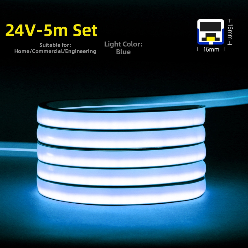 Triac 24V Fleksibilna Plava LED Silikonska Traka, Linearno Svjetlo Za Dnevni Boravak