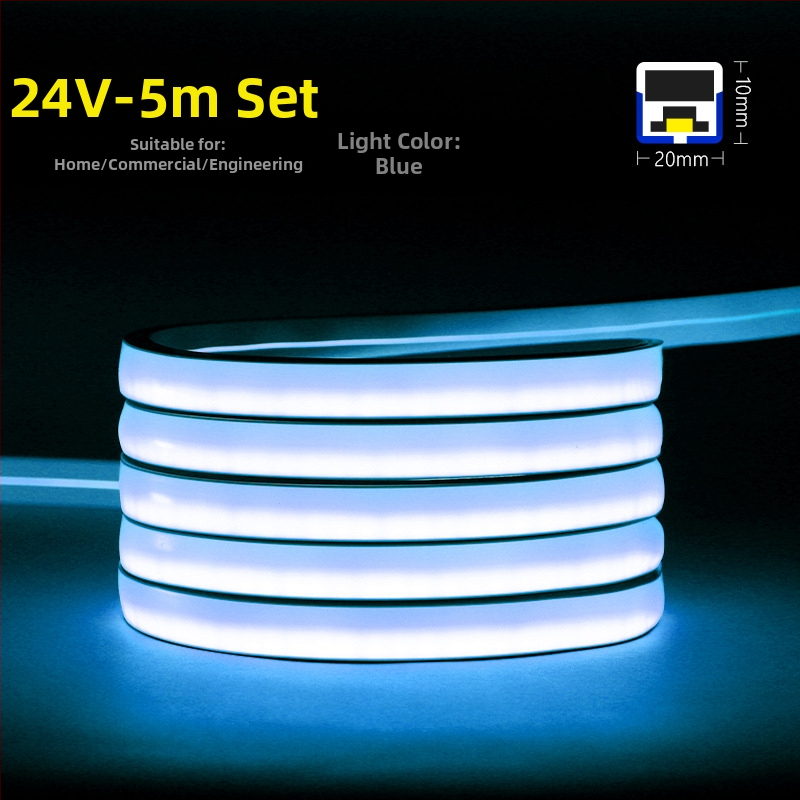 Triac 24V Fleksibilna Plava LED Silikonska Traka, Linearno Svjetlo Za Dnevni Boravak
