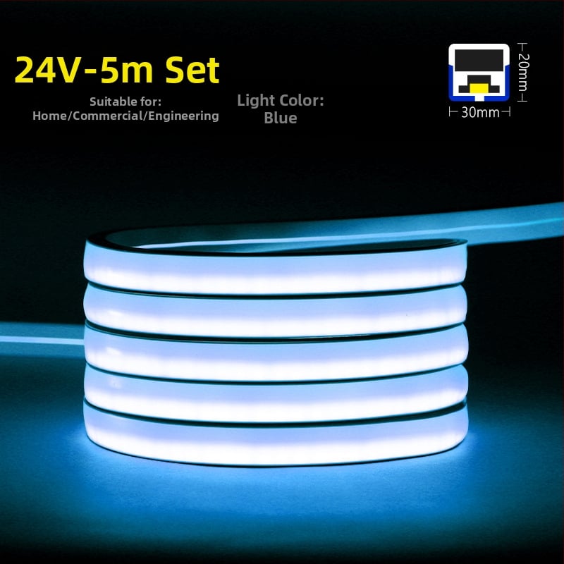 Triac 24V Fleksibilna Plava LED Silikonska Traka, Linearno Svjetlo Za Dnevni Boravak