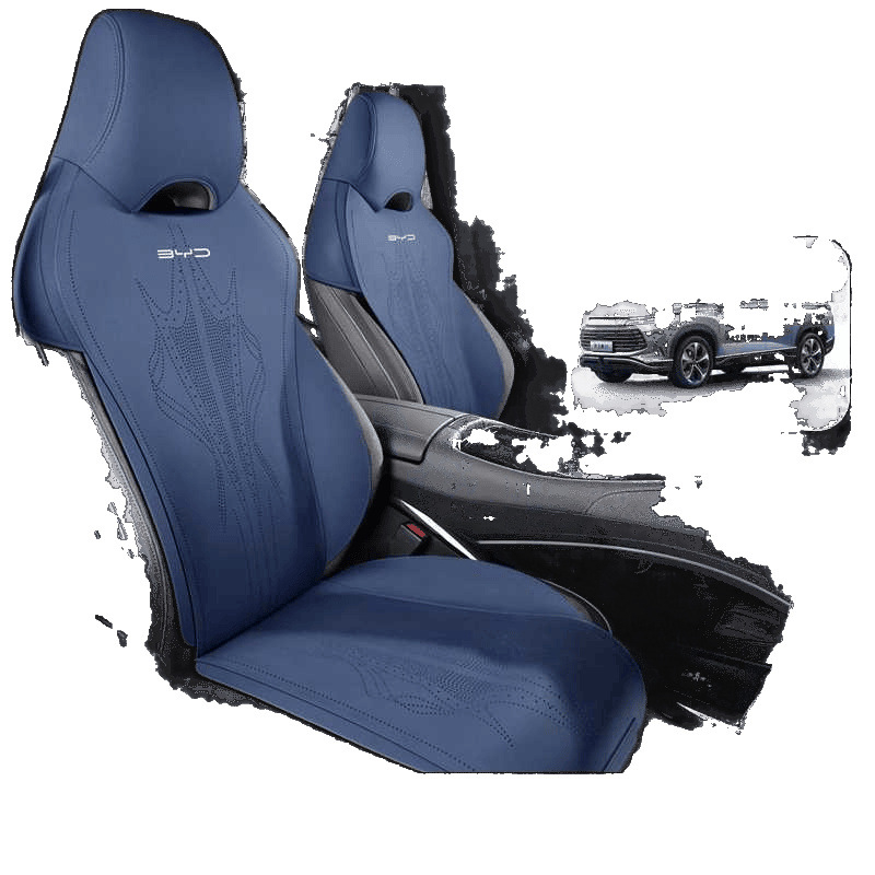 BYD Corvette 07 εξειδικευμένο σετ καλύμματος και μαξιλαριού καθίσματος αυτοκινήτου, για όλες τις εποχές, σουέντ διαπνέον, με μισο-κάλυμμα, νέο στυλ