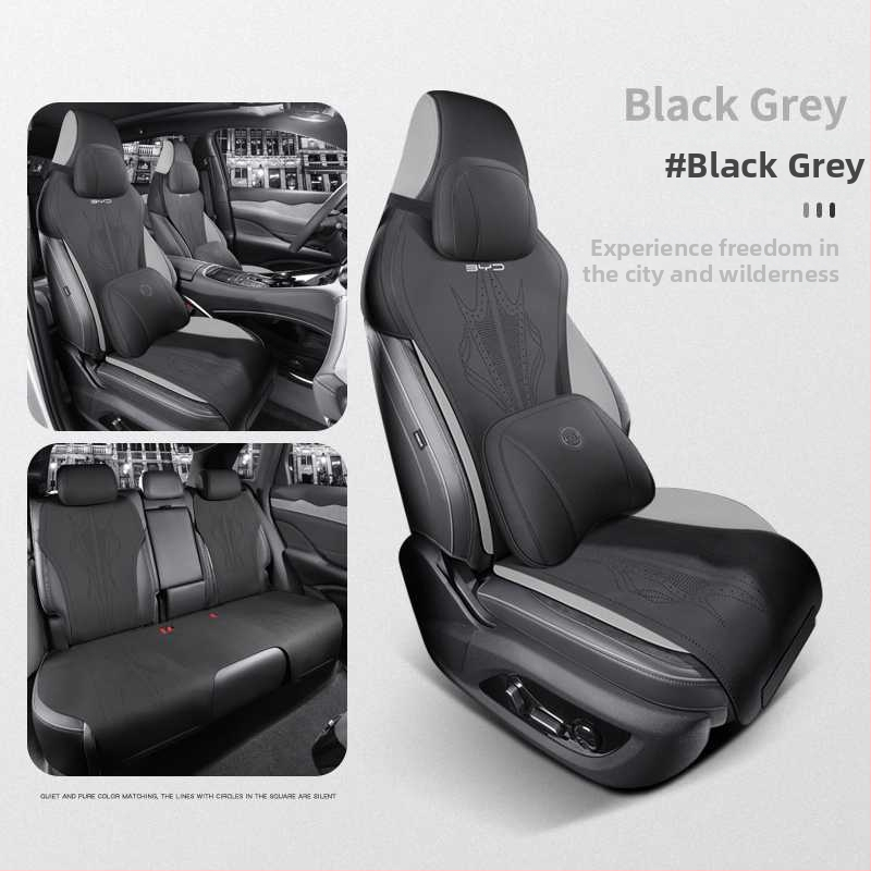 BYD Corvette 07 špeciálny set poťahu a vankúša sedadla pre auto, celoročný univerzálny, semi suede, priedušný, čiastočná ochrana, nový štýl