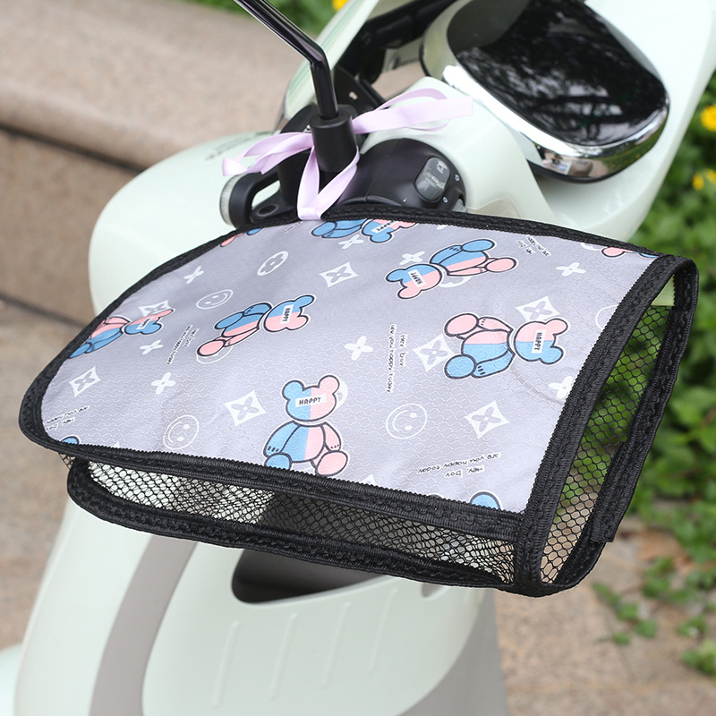 Ljetne rukavice za električna vozila: zaštita od sunca za motocikle, navlaka za upravljač, prozračne, vodootporne, 3D dizajn crtića za vožnju