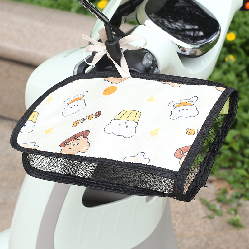 Ljetne rukavice za električna vozila: zaštita od sunca za motocikle, navlaka za upravljač, prozračne, vodootporne, 3D dizajn crtića za vožnju