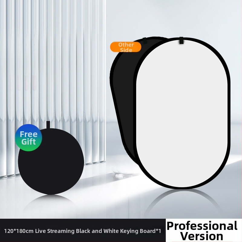 Dvojstranný skladací pozadie panel so zelenou látkou pre portrétovú fotografiu a videá; jedna strana zelená, druhá modrá; rozmery 50 cm, rozšírenie 100×150 cm; materiál: polyester-bavlna.