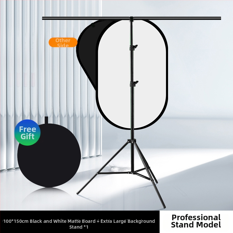 Dvojstranný skladací pozadie panel so zelenou látkou pre portrétovú fotografiu a videá; jedna strana zelená, druhá modrá; rozmery 50 cm, rozšírenie 100×150 cm; materiál: polyester-bavlna.
