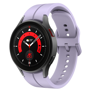 Barázdált szilikon csuklópánt Samsung Galaxy Watch 765Pro és Watch4-hez, 20 mm