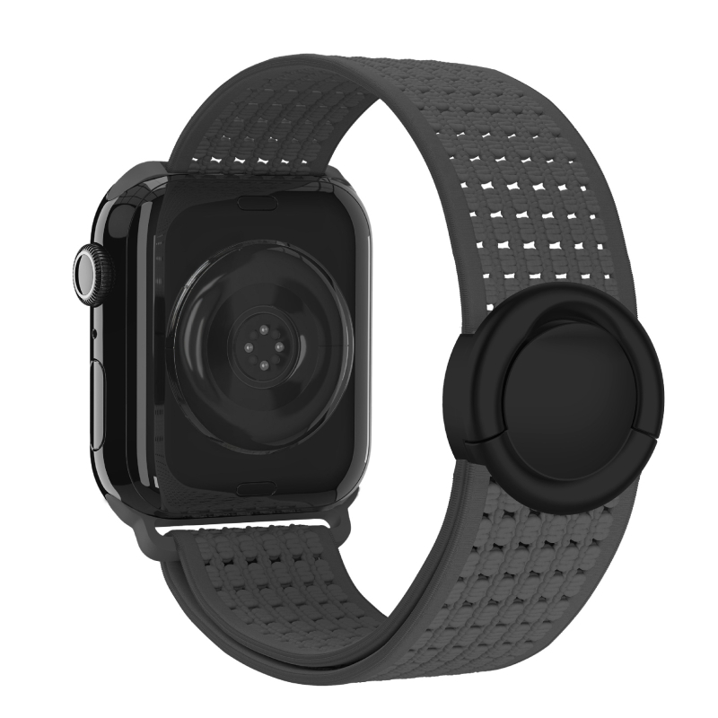 Szövött, kör alakú mágneses nylon szíj Apple Watch Serieshez, 170 mm, iWatch S10 kompatibilis