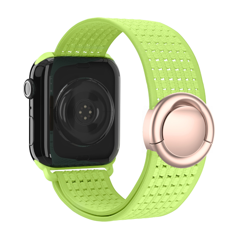 Szövött, kör alakú mágneses nylon szíj Apple Watch Serieshez, 170 mm, iWatch S10 kompatibilis