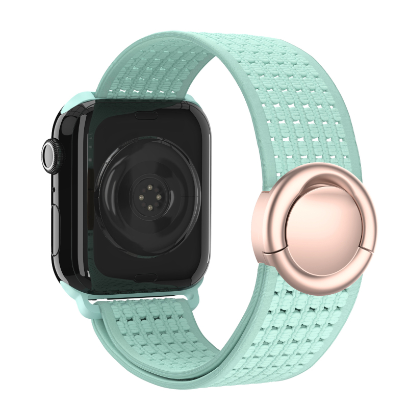 Szövött, kör alakú mágneses nylon szíj Apple Watch Serieshez, 170 mm, iWatch S10 kompatibilis