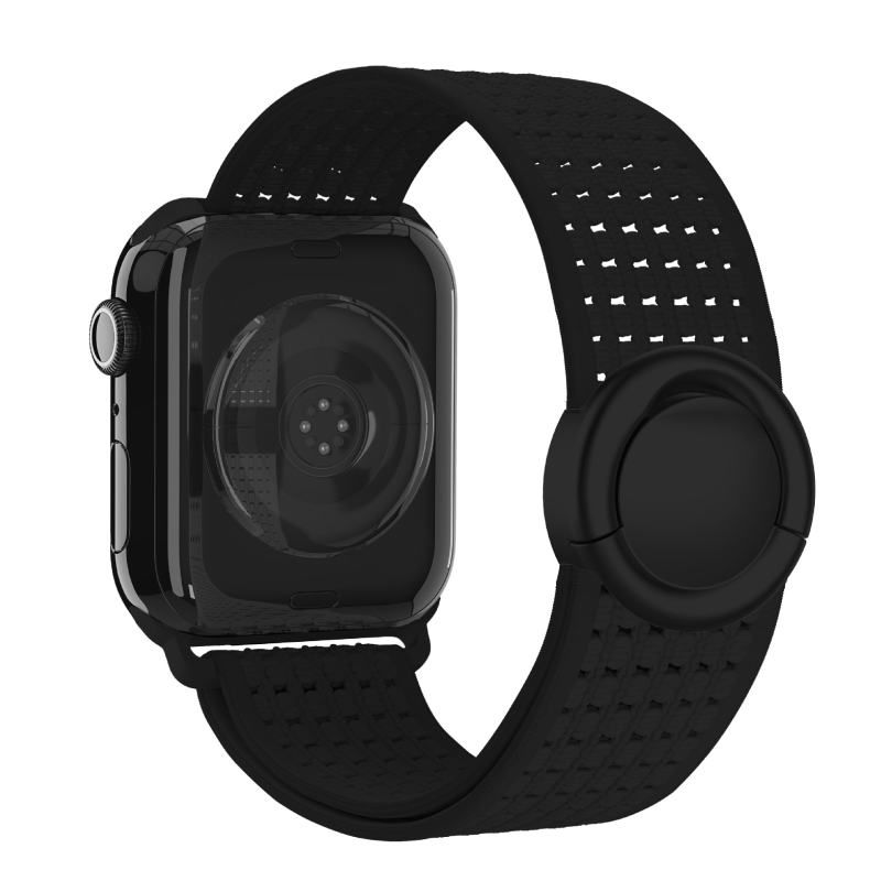 Szövött, kör alakú mágneses nylon szíj Apple Watch Serieshez, 170 mm, iWatch S10 kompatibilis