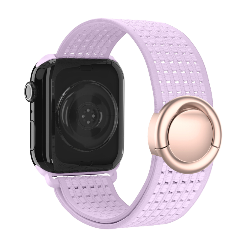 Szövött, kör alakú mágneses nylon szíj Apple Watch Serieshez, 170 mm, iWatch S10 kompatibilis