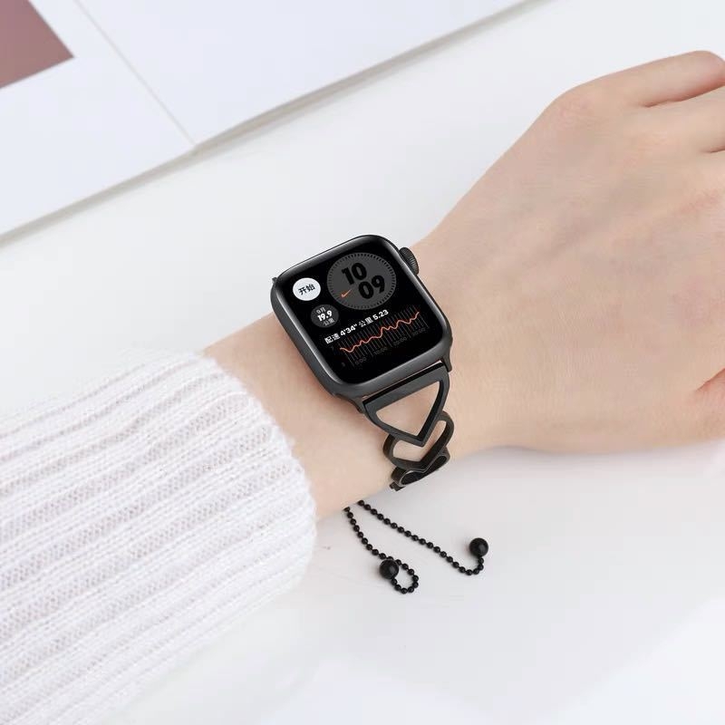 Inoxból készült szív alakú szíj Apple Watch Series 5/6/7/8 és SE
