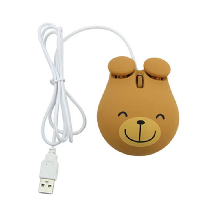 Miš oblika medvjeda, žični USB miš s 1200 DPI i tri gumba