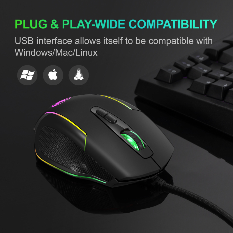 Bloodbat You Bat ενσύρματο οπτικό ποντίκι παιχνιδιών με επτά πλήκτρα macro και φωτιζόμενο εφέ αναπνοής