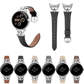 Google Pixel Watch 4. generációhoz készült női bőrszíj, karcsú vonalakkal