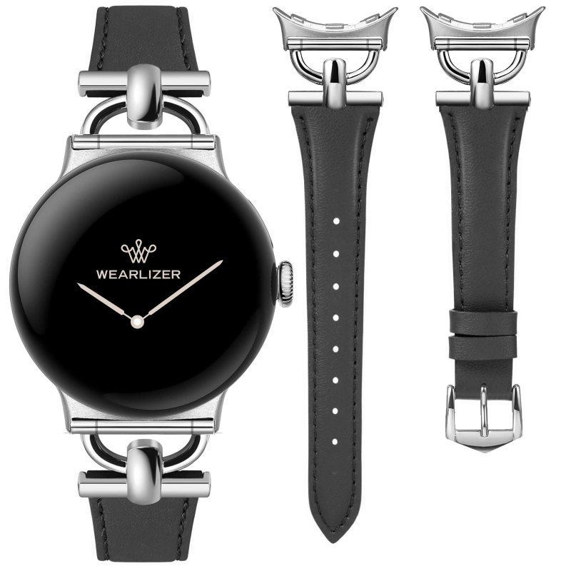 Google Pixel Watch 4. generációhoz készült női bőrszíj, karcsú vonalakkal