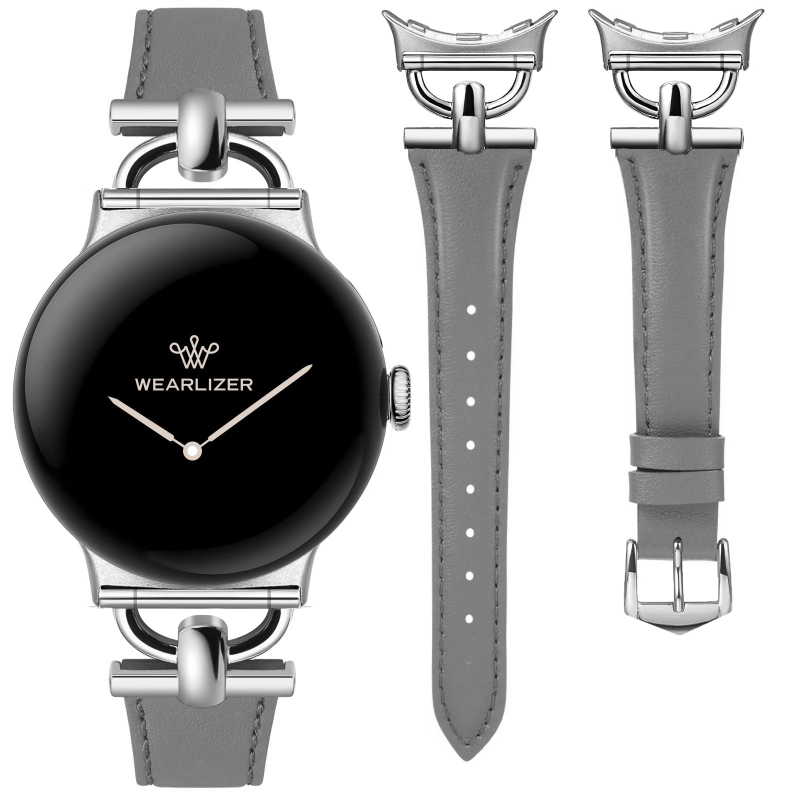 Google Pixel Watch 4. generációhoz készült női bőrszíj, karcsú vonalakkal