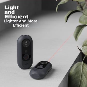 Jimmy Home Mini laserový merač vzdialenosti a nivelu, 2-v-1 ručné zariadenie s vysokou presnosťou IR merania