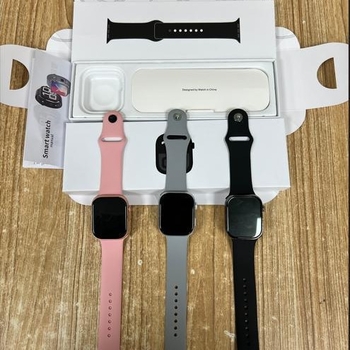 Ceas inteligent S10, 46mm, NFC, monitorizare ritm cardiac, tensiune arterială, monitorizare somn, cadran pătrat, compatibil Android
