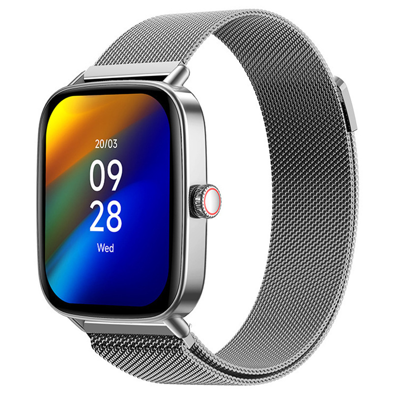 IDW28 Smartwatch cu apeluri Bluetooth, monitorizare somn, asistent vocal, pedometru, cameră, brățară pentru bărbați
