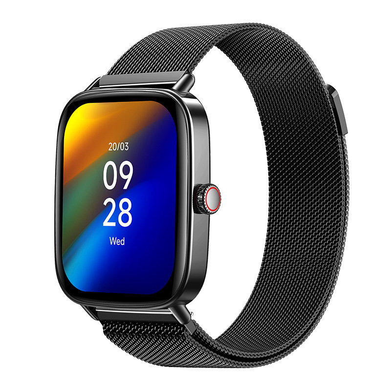 IDW28 Smartwatch cu apeluri Bluetooth, monitorizare somn, asistent vocal, pedometru, cameră, brățară pentru bărbați