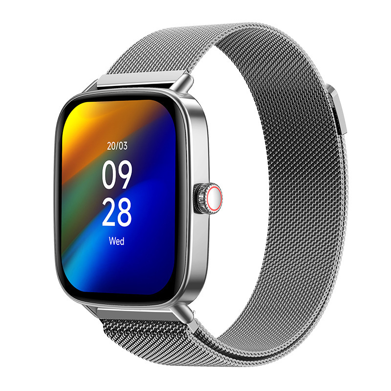 IDW28 Smartwatch cu apeluri Bluetooth, monitorizare somn, asistent vocal, pedometru, cameră, brățară pentru bărbați