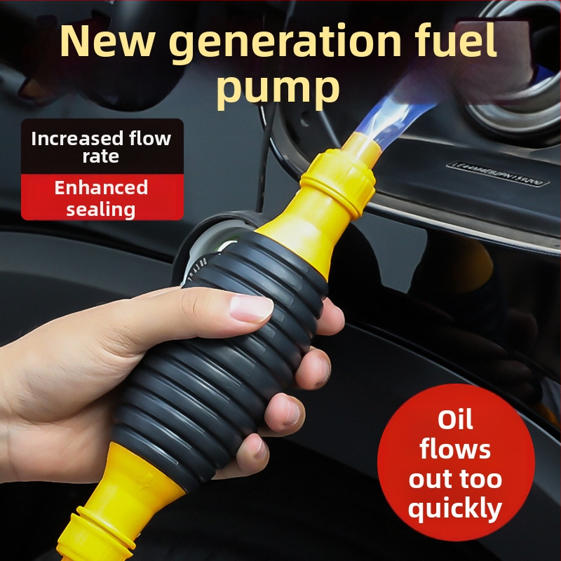 Rukoväťová olejová pumpa pre autá a motocykle – samonasávacia, vysoký tok pre diesel, domáca sacia hadica, odvod močoviny