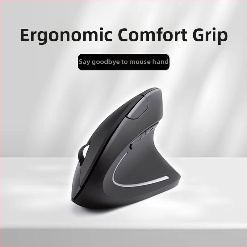 Nová piata generácia vertikálnej bezdrôtovej ergonomickej myši pre pravú ruku, bočné uchopenie, 2.4 GHz