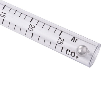 Védőgázas ívhegesztő pisztoly gázáram-mérő, argon/CO2, dupla skála, 25 L/min