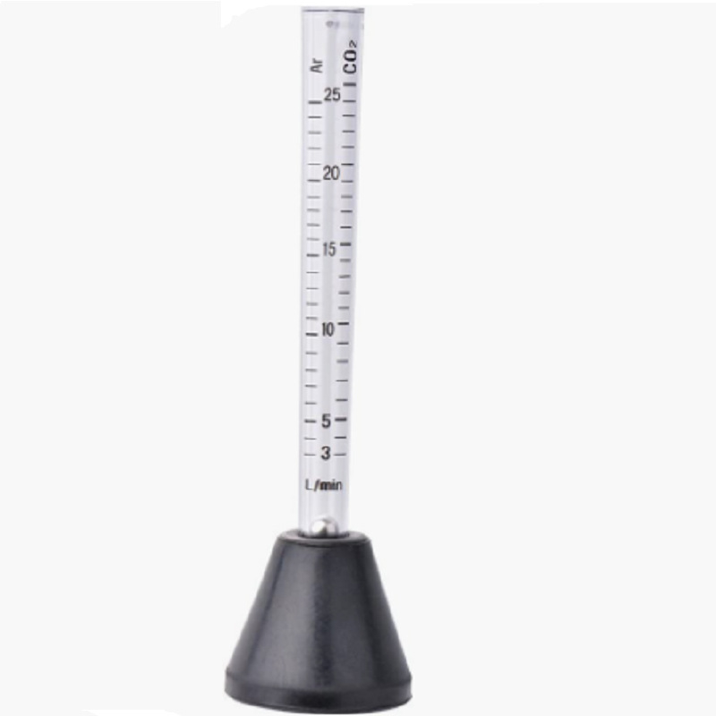 Védőgázas ívhegesztő pisztoly gázáram-mérő, argon/CO2, dupla skála, 25 L/min