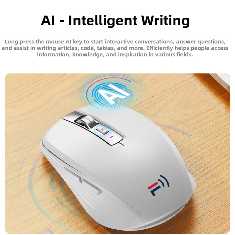 AI myš na tvorbu PPT, bezdrôtový Bluetooth, tri režimy prekladu hlasu, pre počítače