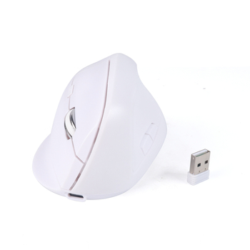 Εργονομικό ασύρματο κάθετο ποντίκι με διπλό τρόπο σύνδεσης, αθόρυβη λειτουργία, άνετη λαβή για γραφείο, Bluetooth