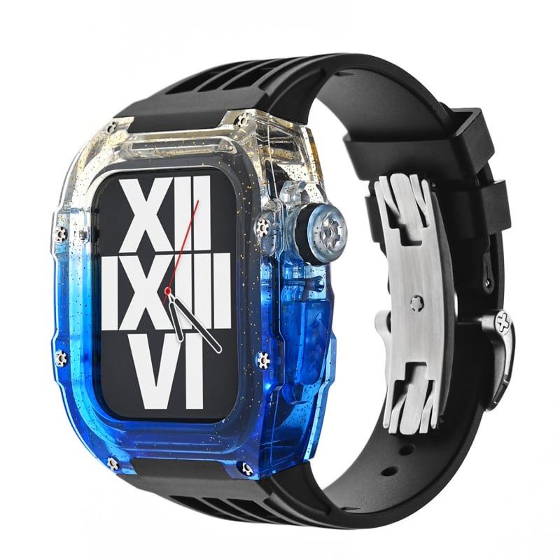 Ενιαία θήκη Apple Watch με gradient ουράνιου τόξου χρώματος, 44/45 mm