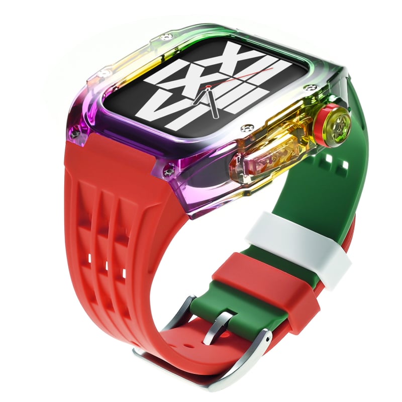 Ενιαία θήκη Apple Watch με gradient ουράνιου τόξου χρώματος, 44/45 mm
