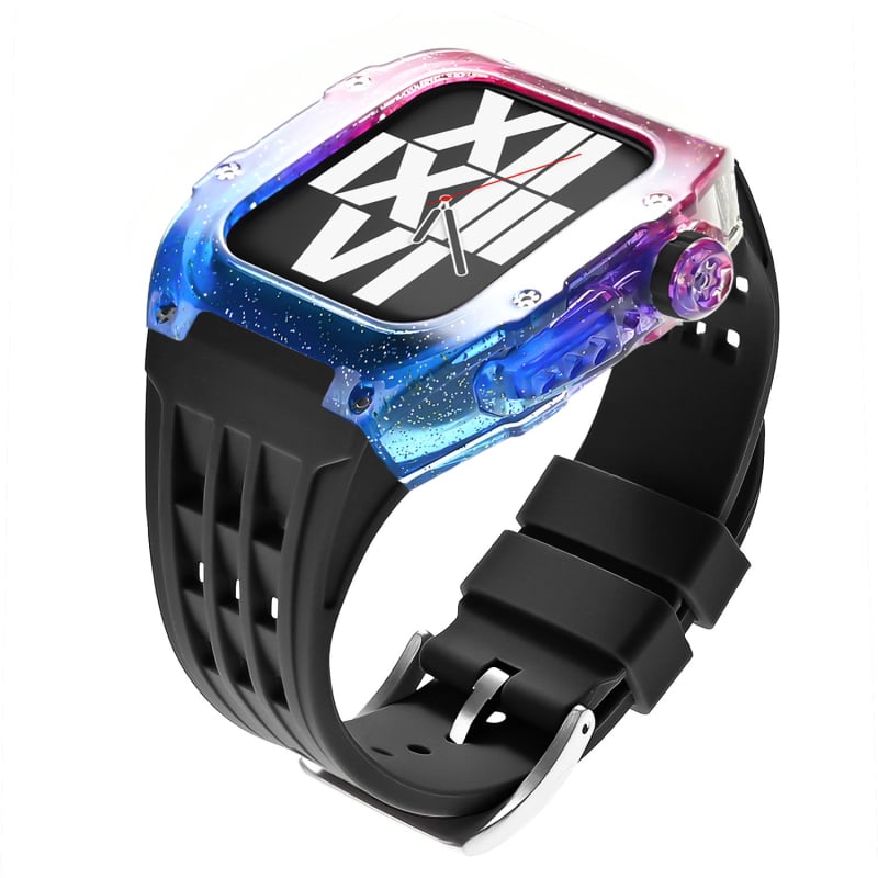 Ενιαία θήκη Apple Watch με gradient ουράνιου τόξου χρώματος, 44/45 mm