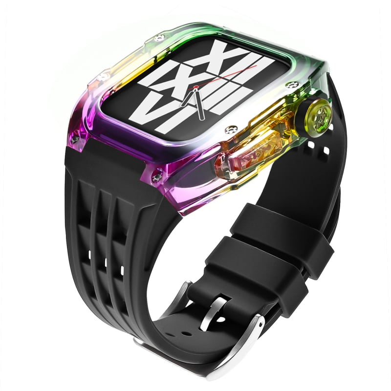 Ενιαία θήκη Apple Watch με gradient ουράνιου τόξου χρώματος, 44/45 mm