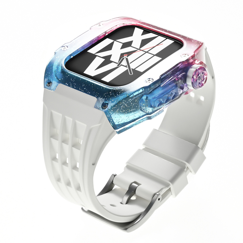 Ενιαία θήκη Apple Watch με gradient ουράνιου τόξου χρώματος, 44/45 mm