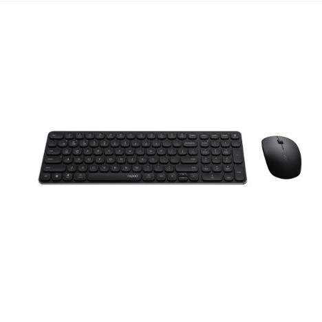 Rapoo 9300S σετ ασύρματο/Bluetooth πληκτρολόγιο και ποντίκι, 99 πλήκτρα, πολλαπλών συνδέσεων, Ultra-λεπτό, συμπαγές και φορητό