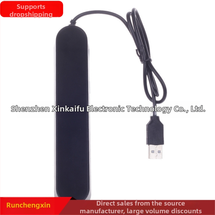 Dlhý USB 2.0 hub s 8 portami, viacfunkčný