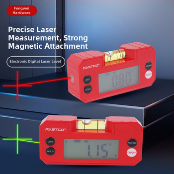 Fengwei Laserový elektronický digitálny inklinometer s magnetickým nivelačným meradlom, elektronické uhlomerné pravítko a sklonomer