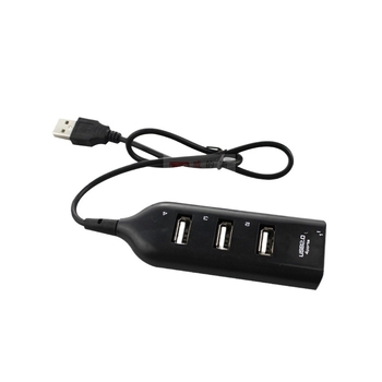 USB hub s 4 portami, USB 2.0, čierna/biela