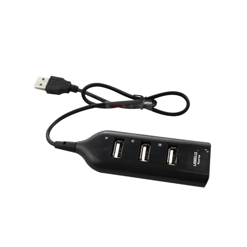 USB hub s 4 portami, USB 2.0, čierna/biela