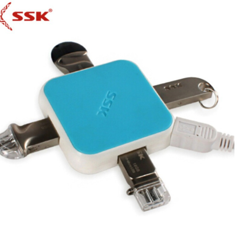 Biao Wang 030 USB 2.0 4-portový USB hub s káblom 1,2 m pre notebook